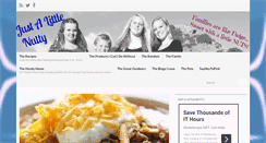 Desktop Screenshot of justalittlenutty.com